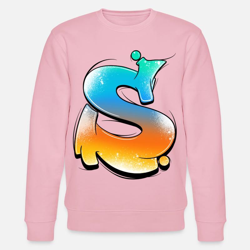 S-Gradient Neon Splashes - Stanley/Stella CHANGER Unisex Organic Sweatshirt - cotton pink