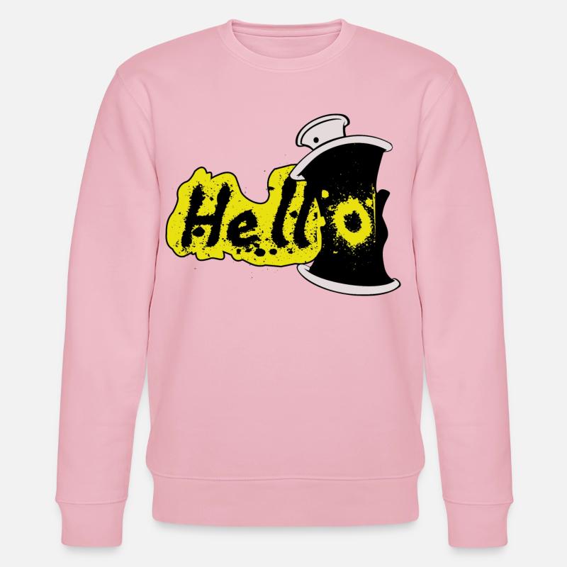 Hallo Spray Effekt - Stanley/Stella Unisex Bio-Sweatshirt CHANGER  - Hellrosa
