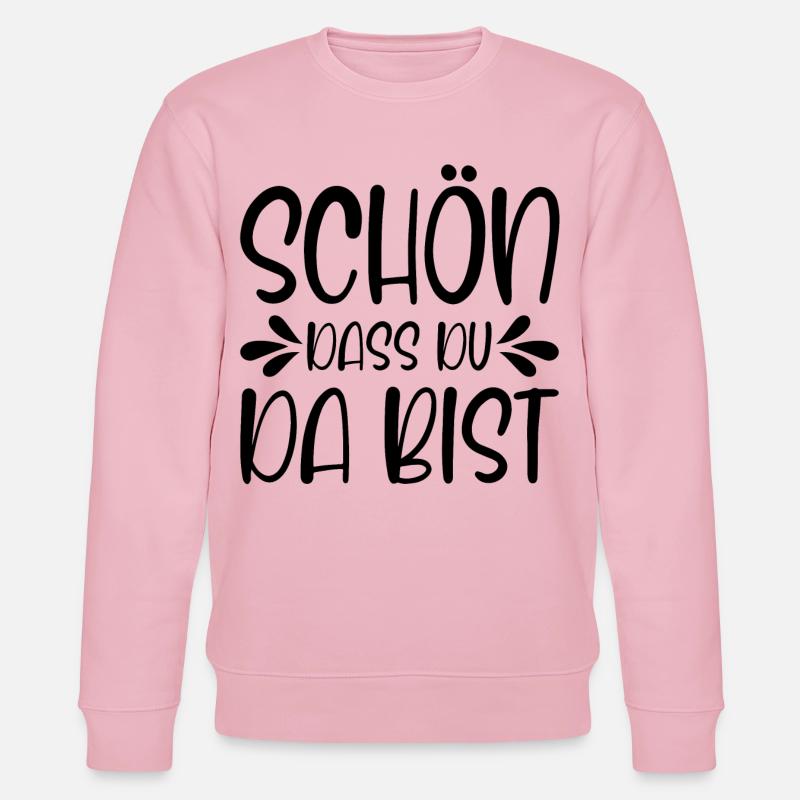 Schön dass du da bist - Stanley/Stella Unisex Bio-Sweatshirt CHANGER  - Hellrosa