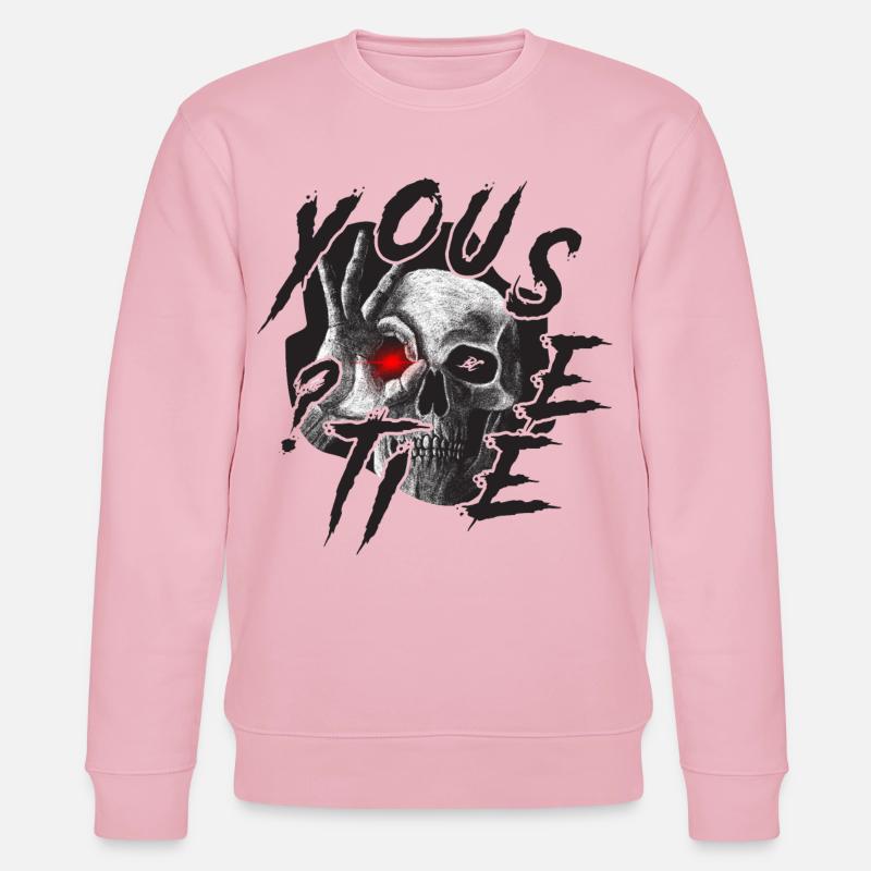 Siehst du es ? - Stanley/Stella Unisex Bio-Sweatshirt CHANGER  - Hellrosa