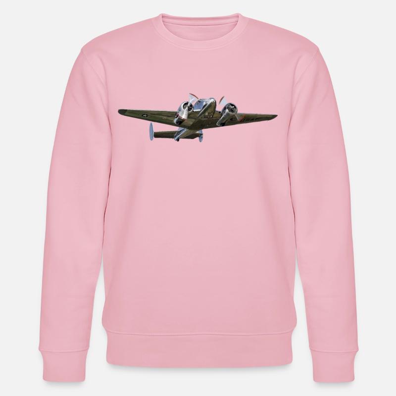 Beechcraft 18 - Stanley/Stella Unisex Bio-Sweatshirt CHANGER  - Hellrosa
