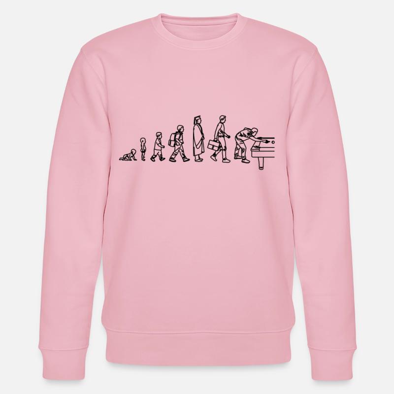 Billiard Evolution - Stanley/Stella CHANGER Unisex Organic Sweatshirt - cotton pink
