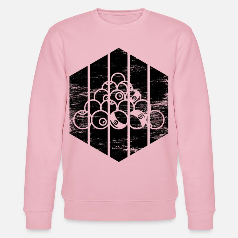 Cooles Billard - Stanley/Stella Unisex Bio-Sweatshirt CHANGER  - Hellrosa