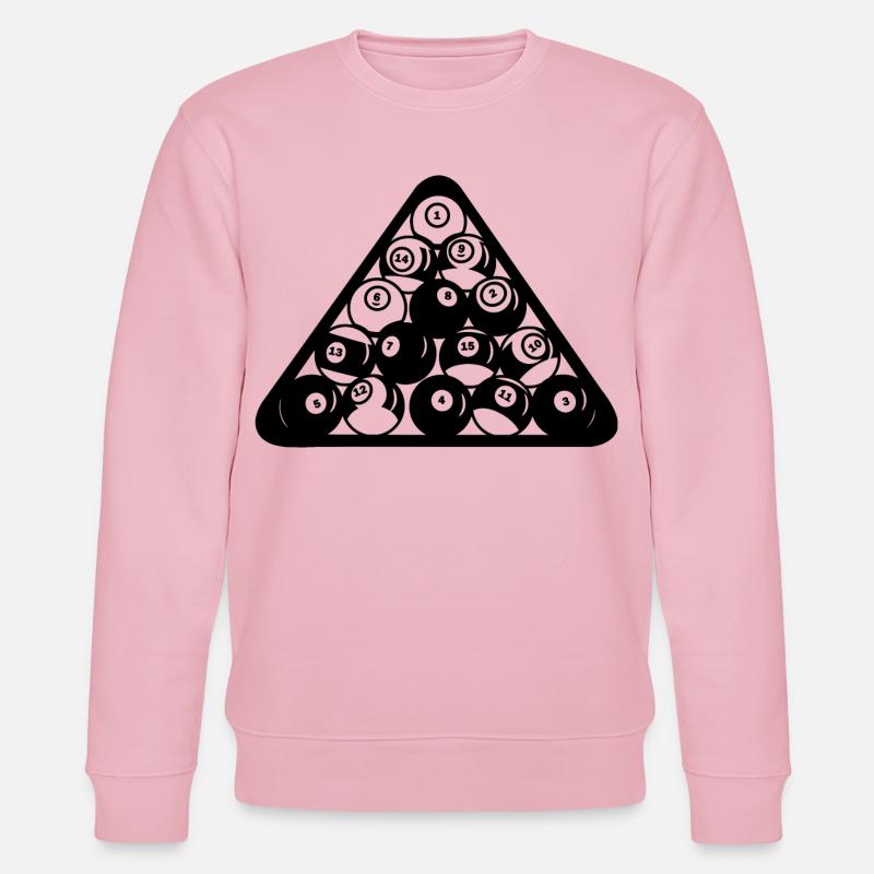 Triangle de billard - Sweat bio CHANGER Stanley/Stella Unisexe - rose pâle