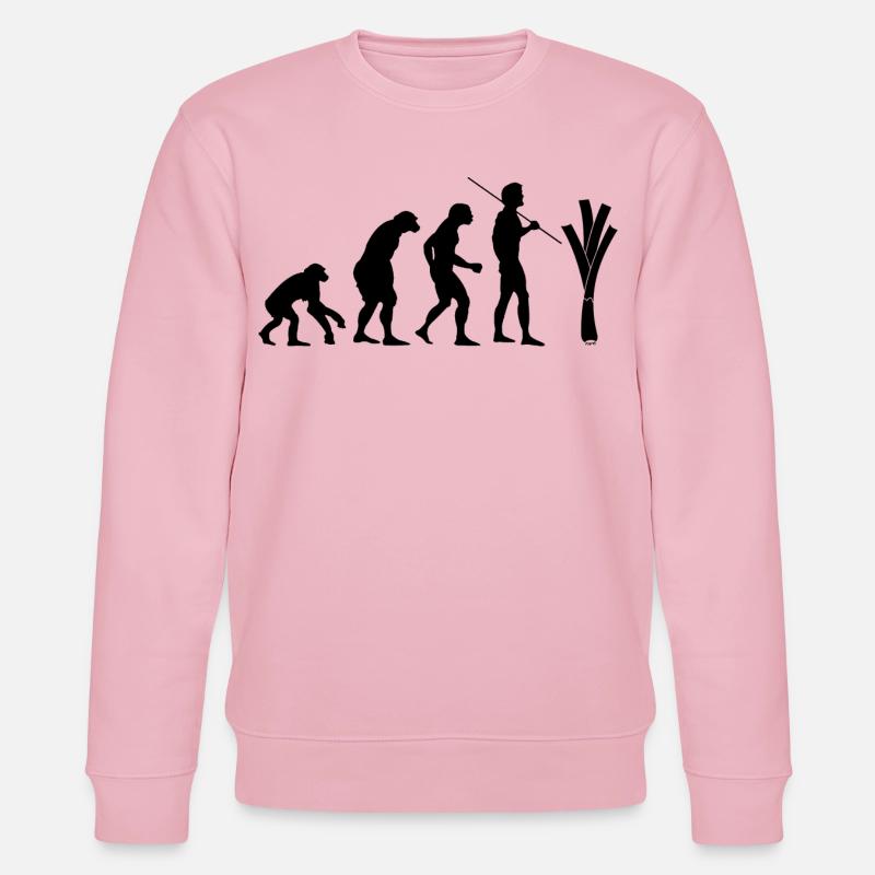 évolution du poireau - Sweat bio CHANGER Stanley/Stella Unisexe - rose pâle