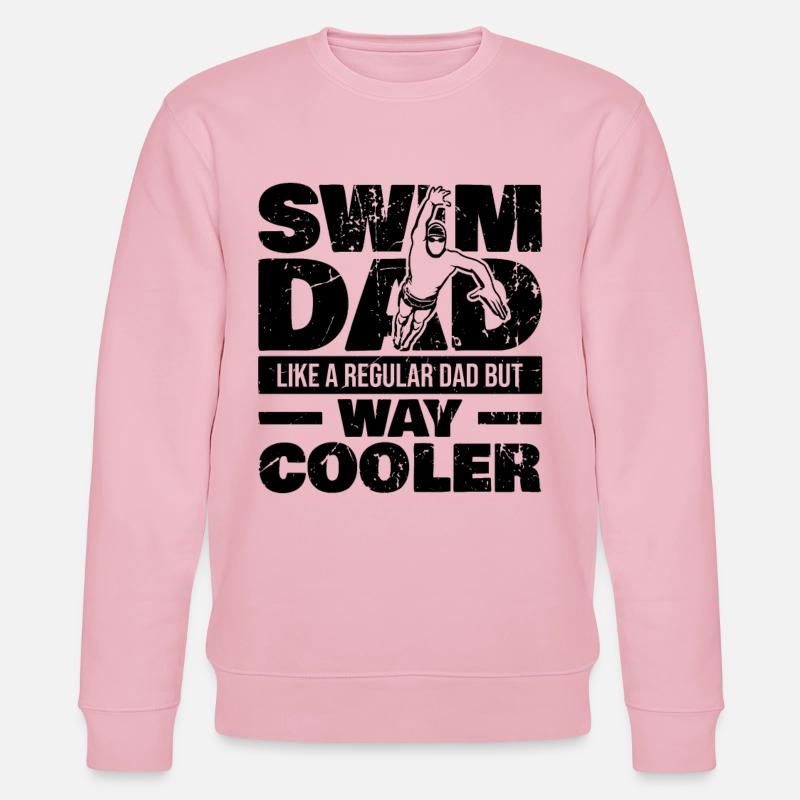 Schwimmer Vater - Stanley/Stella Unisex Bio-Sweatshirt CHANGER  - Hellrosa