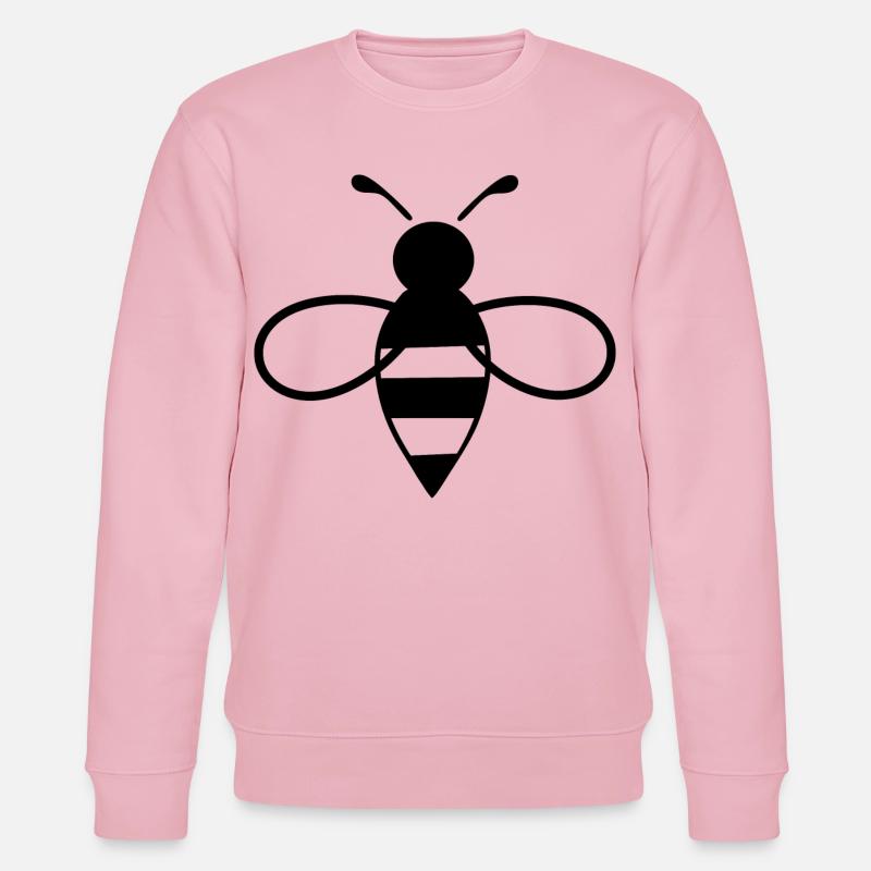 Biene schwarz - Stanley/Stella Unisex Bio-Sweatshirt CHANGER  - Hellrosa