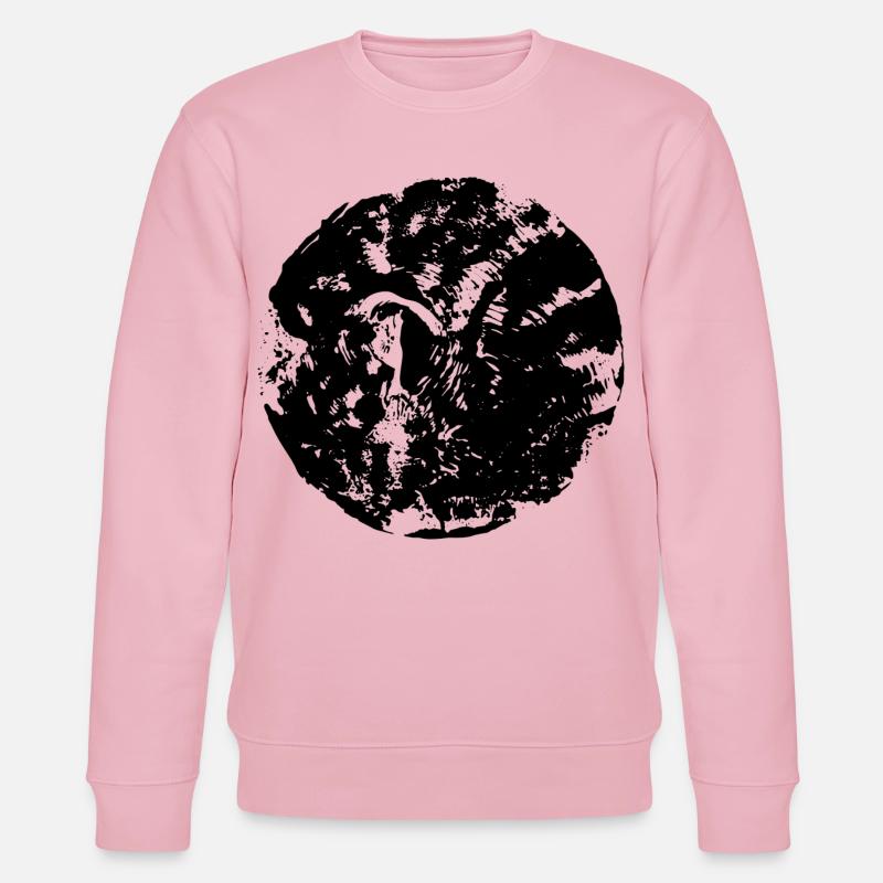 Schwarzer Kreis | Mond - Stanley/Stella Unisex Bio-Sweatshirt CHANGER - Hellrosa