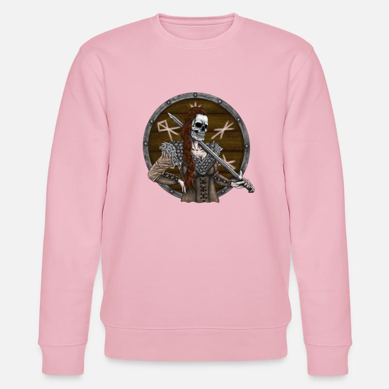 Vikingmaidmit Schild - Stanley/Stella Unisex Bio-Sweatshirt CHANGER  - Hellrosa