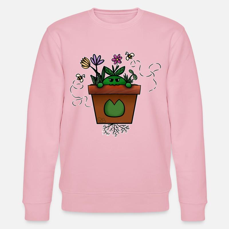 Pot2Shoot! Von Pousse2Bamboo ! - Stanley/Stella Unisex Bio-Sweatshirt CHANGER  - Hellrosa
