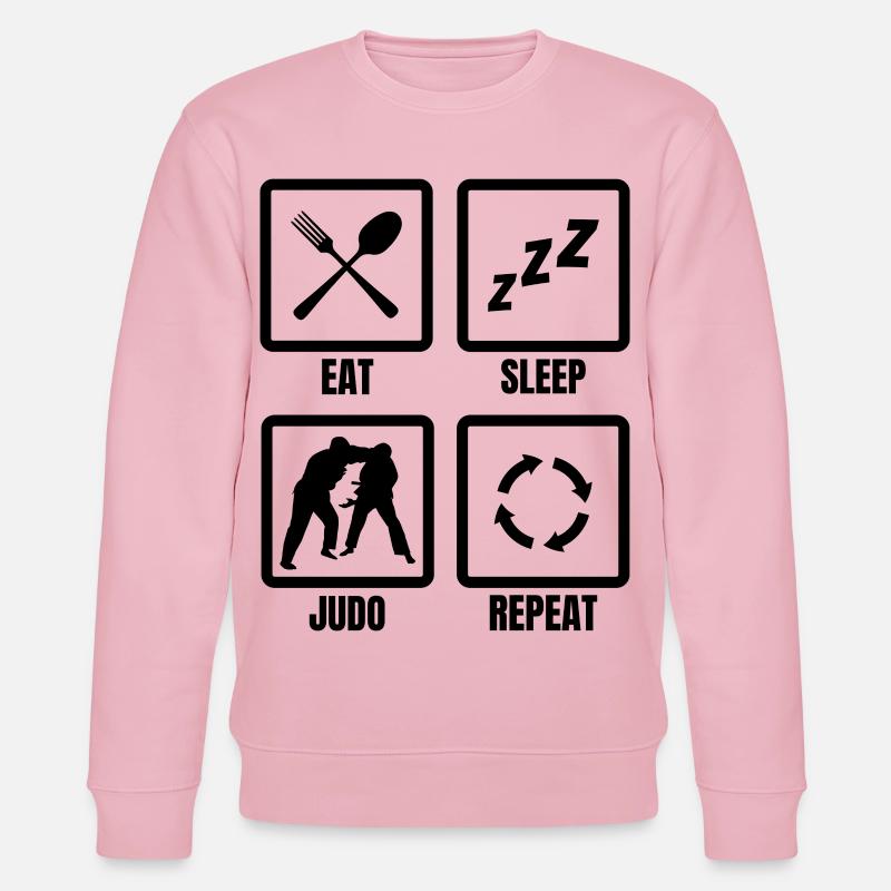 Judoka Routine - Stanley/Stella Unisex Bio-Sweatshirt CHANGER  - Hellrosa