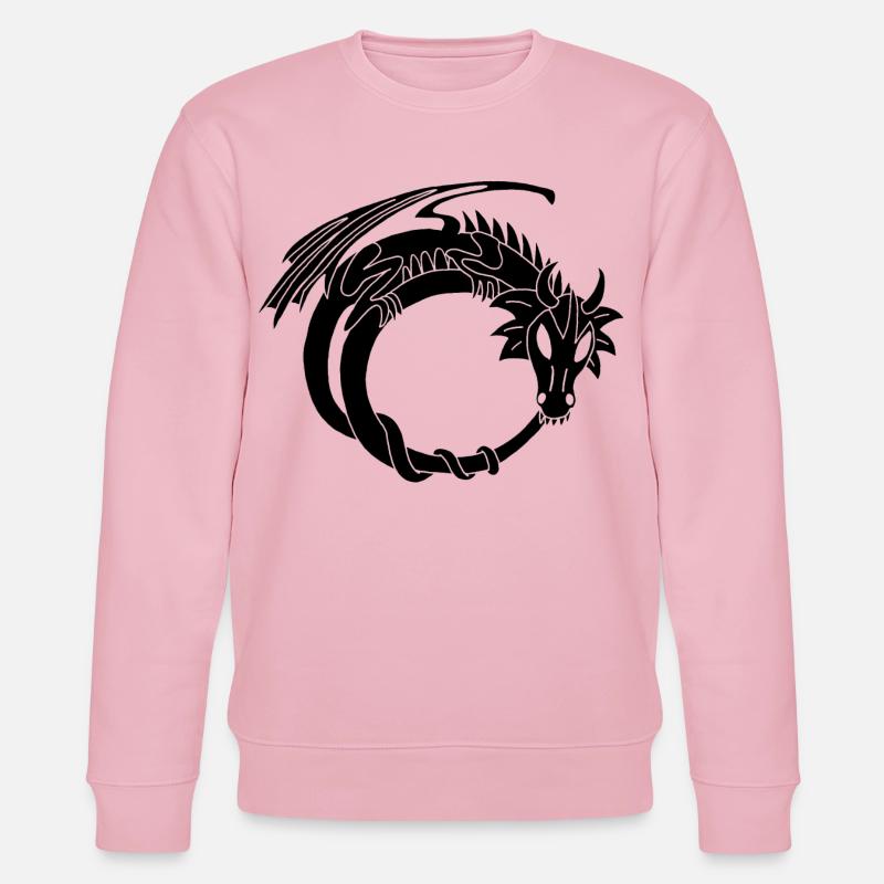 L'anneau du dragon noir - Sweat bio CHANGER Stanley/Stella Unisexe - rose pâle