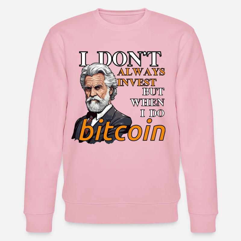 Graphique Bitcoin | Crypto Dicton | Crypto Merch - Sweat bio CHANGER Stanley/Stella Unisexe - rose pâle
