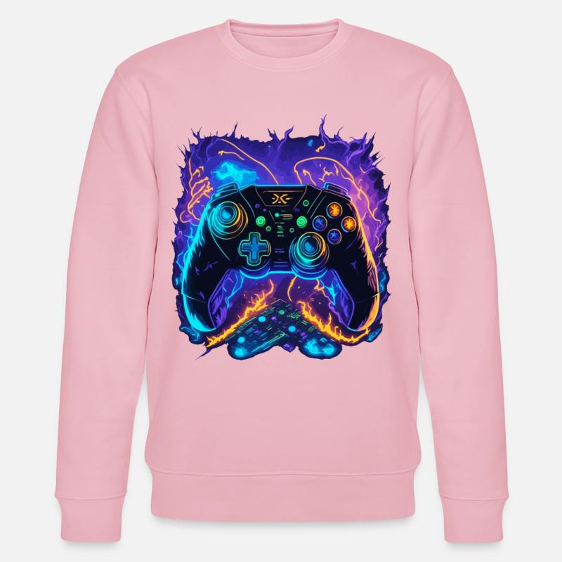 Powerful Gaming Controller Art - Stanley/Stella Unisex Bio-Sweatshirt CHANGER  - Hellrosa