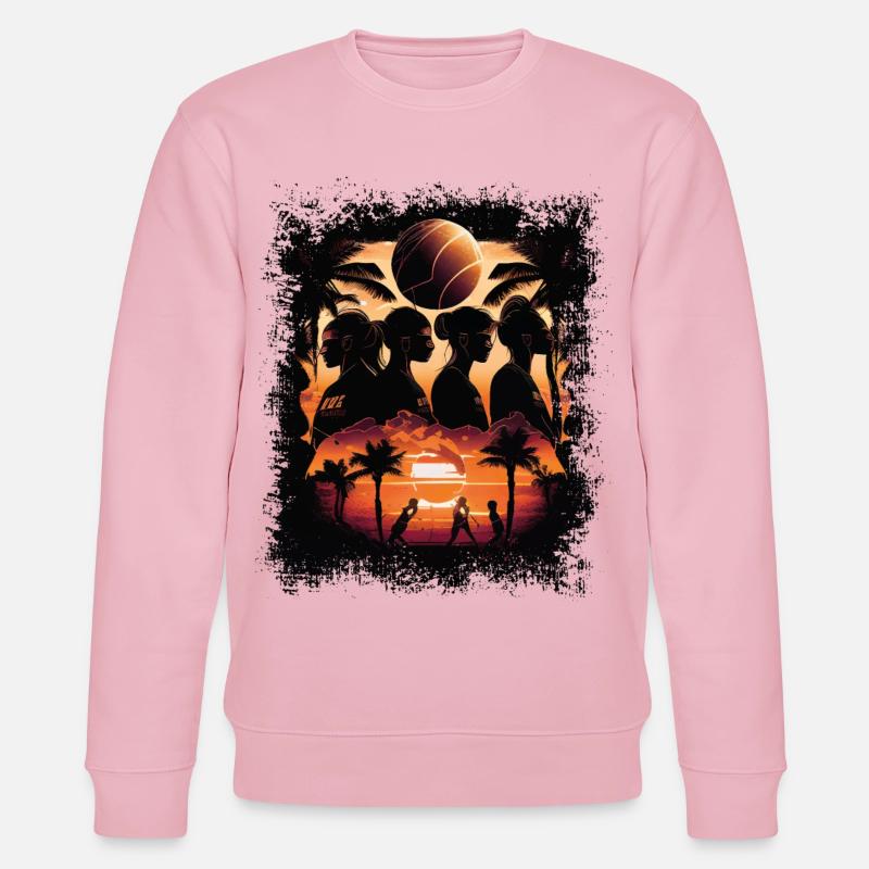 Beach Volleyball - Stanley/Stella Unisex Bio-Sweatshirt CHANGER  - Hellrosa