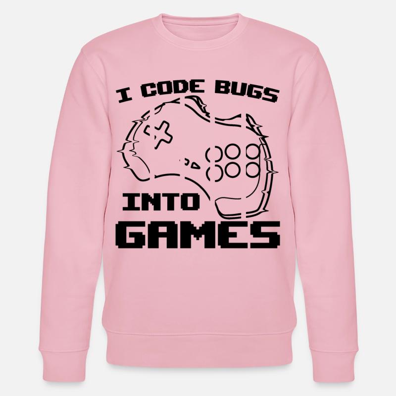 Videospiel Programmierer - Stanley/Stella Unisex Bio-Sweatshirt CHANGER  - Hellrosa