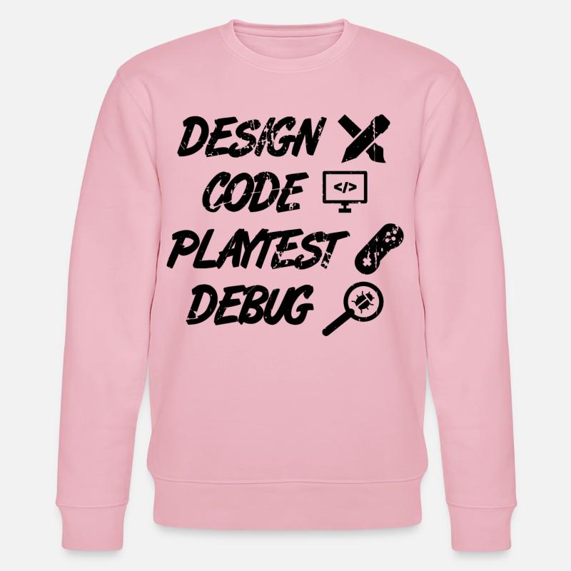 Débogage Playtest de code de conception - Sweat bio CHANGER Stanley/Stella Unisexe - rose pâle