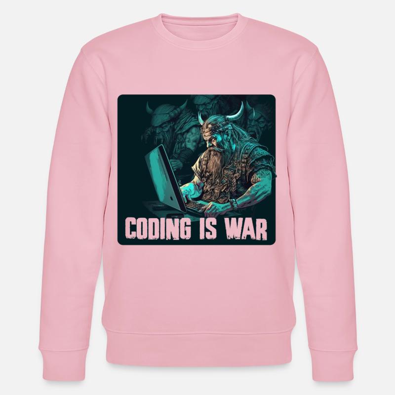 Programming Vikings - Stanley/Stella CHANGER Unisex Organic Sweatshirt - cotton pink