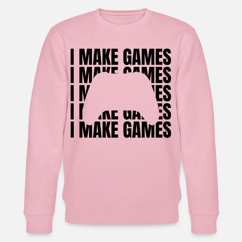 Game Designer Spruch - Stanley/Stella Unisex Bio-Sweatshirt CHANGER  - Hellrosa