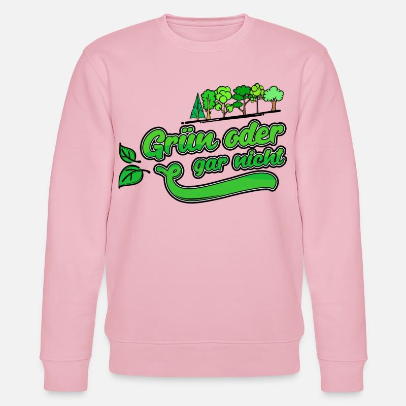 Umweltschutz Erde Natur Baum Statement Naturschutz - Stanley/Stella Unisex Bio-Sweatshirt CHANGER  - Hellrosa