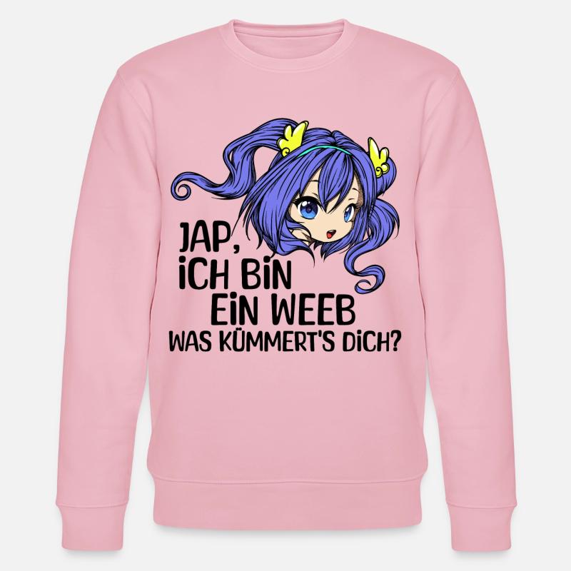 Comic Mädchen Anime Mangastyle Manga Statement - Stanley/Stella Unisex Bio-Sweatshirt CHANGER  - Hellrosa