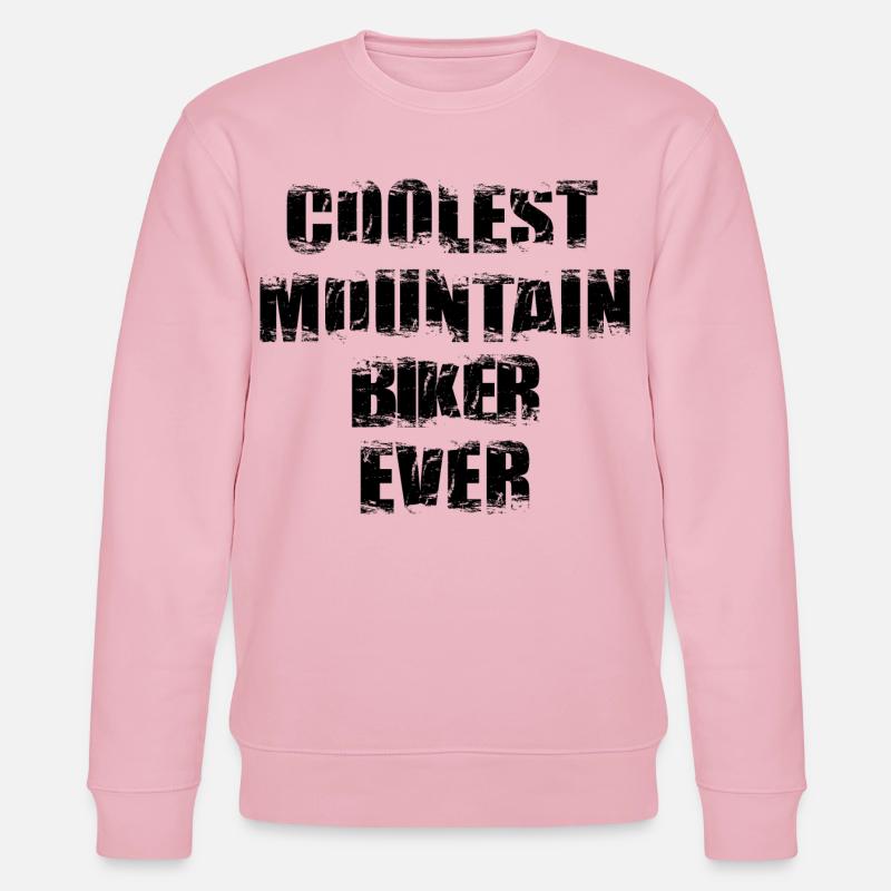 Cooler Mountainbiker - Stanley/Stella Unisex Bio-Sweatshirt CHANGER  - Hellrosa