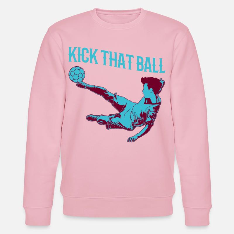 Fußballjunge - Stanley/Stella Unisex Bio-Sweatshirt CHANGER  - Hellrosa