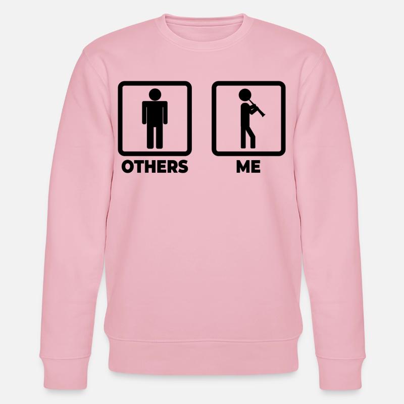 Klarinette Zeitplan - Stanley/Stella Unisex Bio-Sweatshirt CHANGER  - Hellrosa