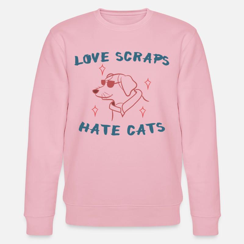 Animaux Cool Dicton Chien Déclaration Chat - Sweat bio CHANGER Stanley/Stella Unisexe - rose pâle