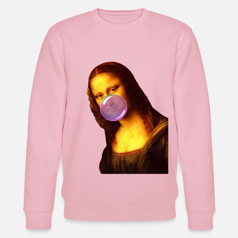 Mona Lisa Kaugummi Bubble - Stanley/Stella Unisex Bio-Sweatshirt CHANGER - Hellrosa