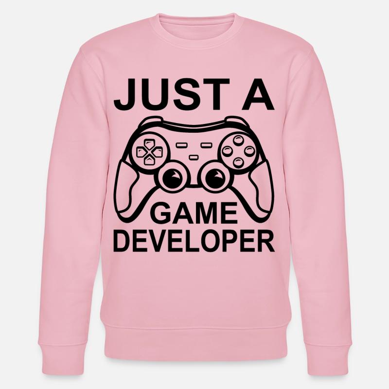 Only one game developer - Stanley/Stella CHANGER Unisex Organic Sweatshirt - cotton pink