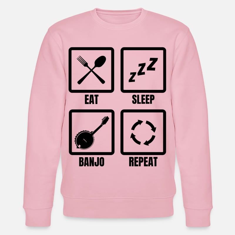 Banjospieler Zeitplan - Stanley/Stella Unisex Bio-Sweatshirt CHANGER  - Hellrosa