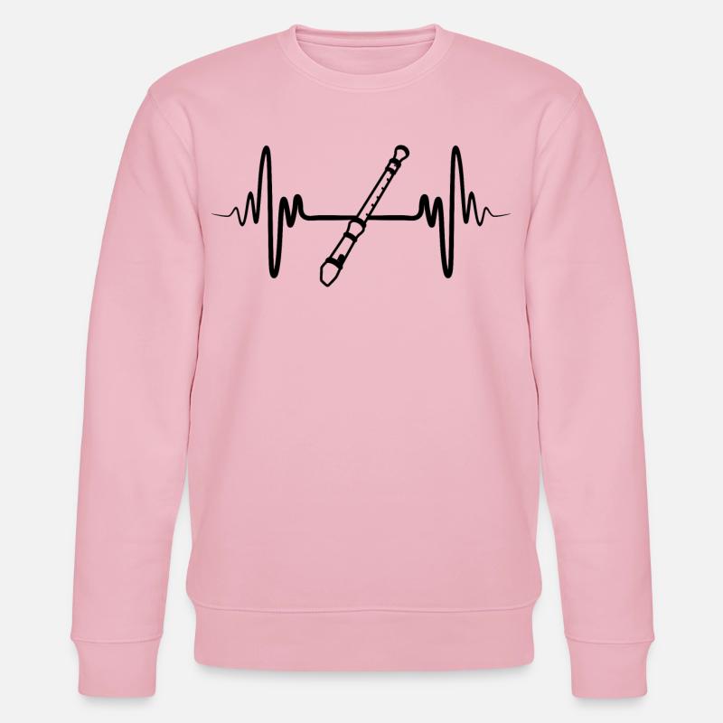 Flöte - Stanley/Stella Unisex Bio-Sweatshirt CHANGER  - Hellrosa