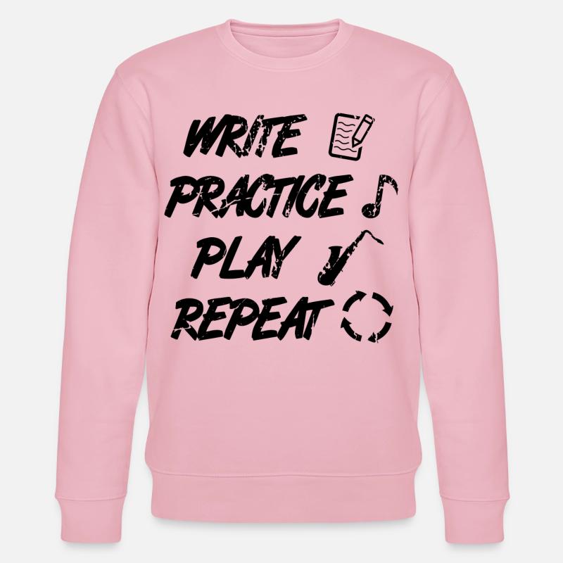 Writing, practicing, playing, repeating - Stanley/Stella CHANGER Unisex Organic Sweatshirt - cotton pink