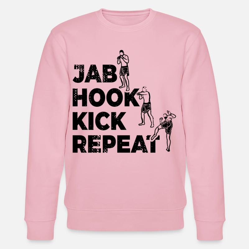 Kickboxer Routine - Stanley/Stella Unisex Bio-Sweatshirt CHANGER  - Hellrosa