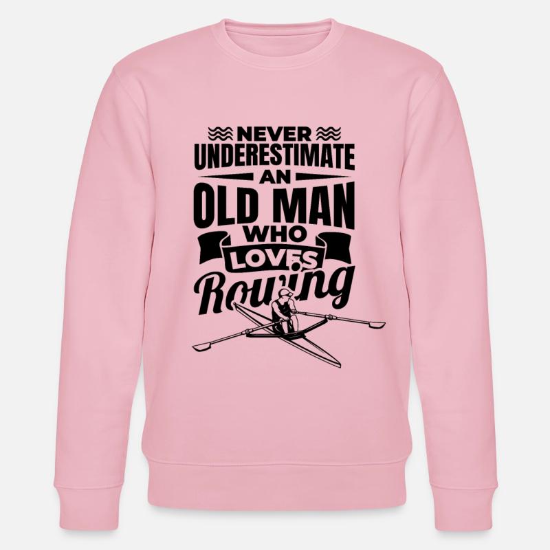 Ruderer Opa - Stanley/Stella Unisex Bio-Sweatshirt CHANGER  - Hellrosa