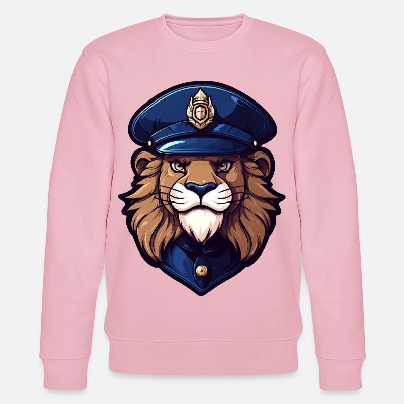 Polizei Löwe - Stanley/Stella Unisex Bio-Sweatshirt CHANGER  - Hellrosa