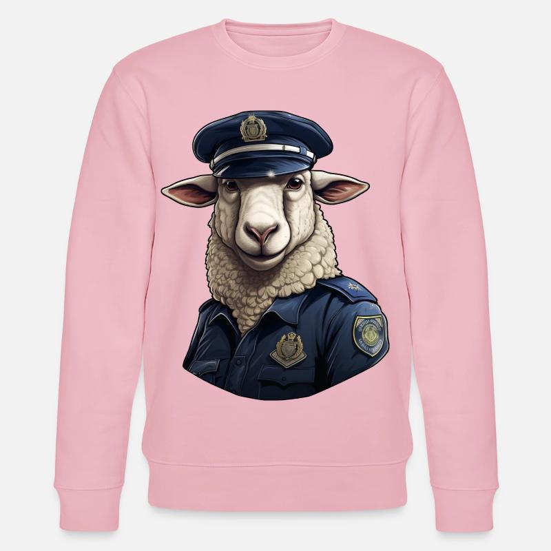 Polizei Schaf - Stanley/Stella Unisex Bio-Sweatshirt CHANGER  - Hellrosa