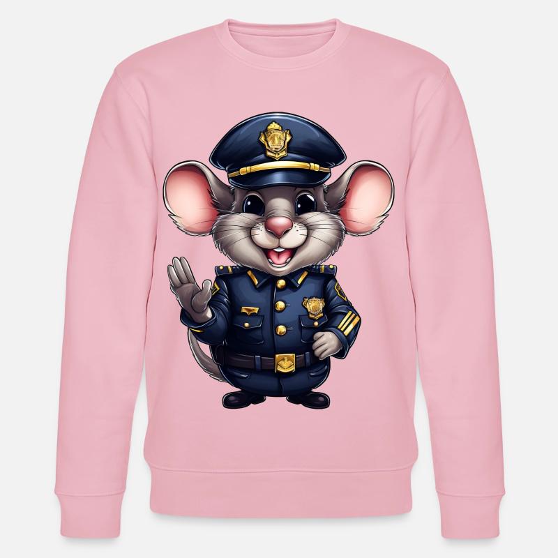 Polizei Ratte - Stanley/Stella Unisex Bio-Sweatshirt CHANGER  - Hellrosa