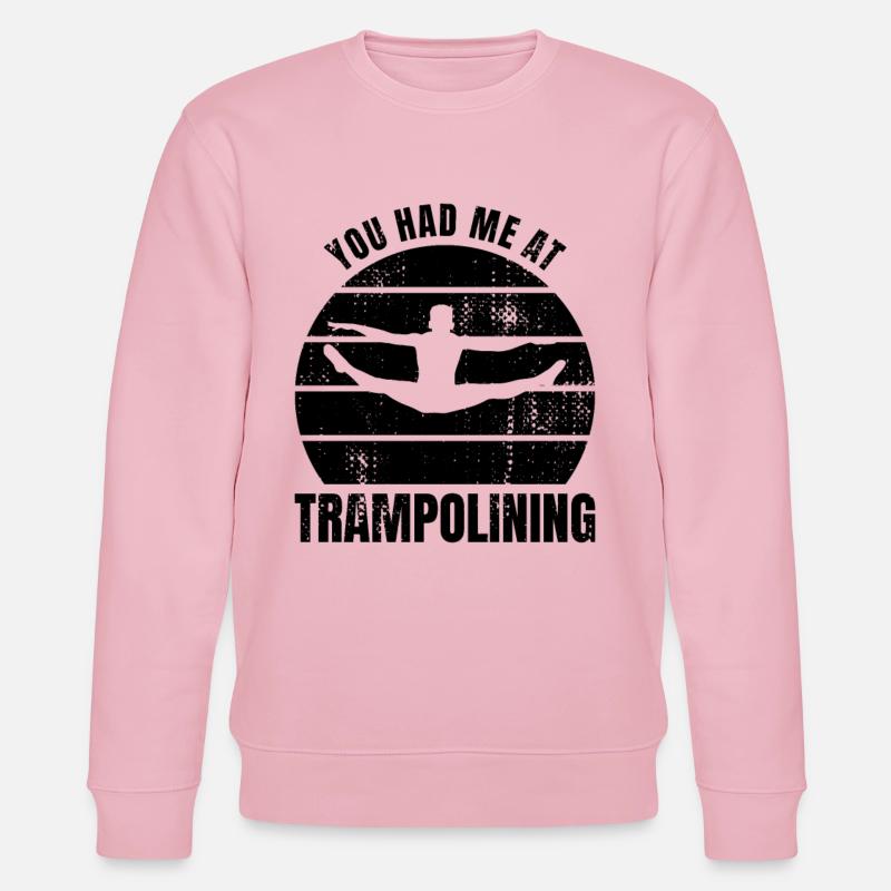Trampolinist Spruch - Stanley/Stella Unisex Bio-Sweatshirt CHANGER  - Hellrosa