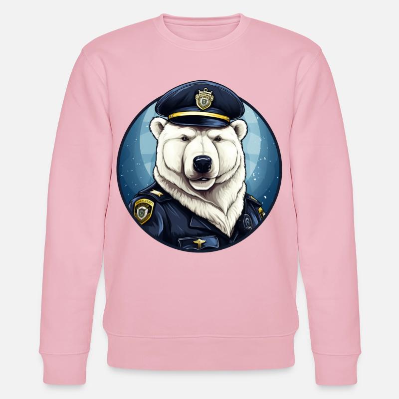 Eisbären Polizei - Stanley/Stella Unisex Bio-Sweatshirt CHANGER  - Hellrosa
