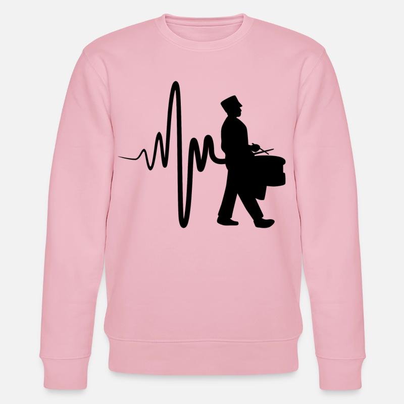 Schnarrtrommler - Stanley/Stella Unisex Bio-Sweatshirt CHANGER  - Hellrosa