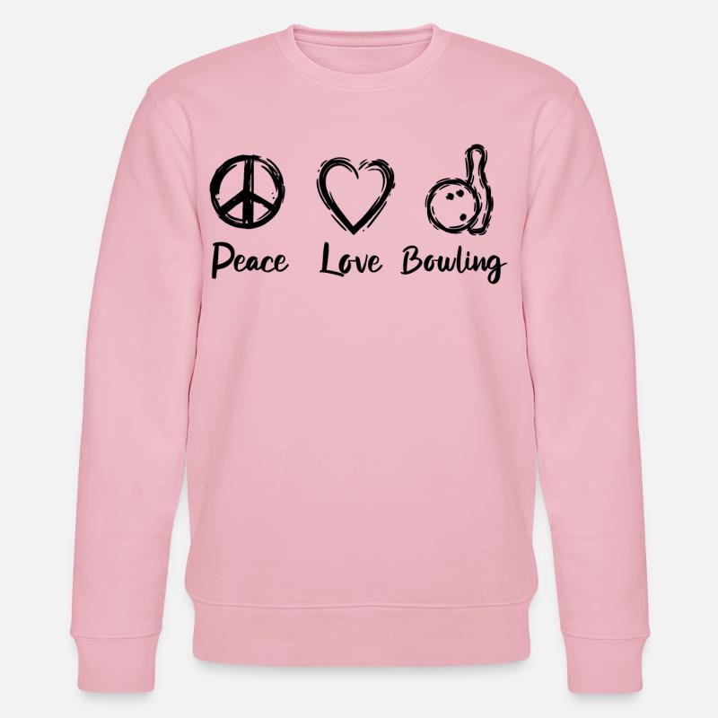Bowling Liebe - Stanley/Stella Unisex Bio-Sweatshirt CHANGER  - Hellrosa