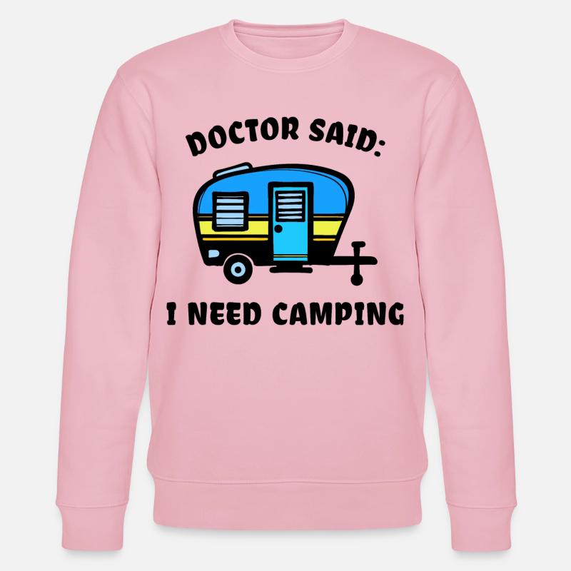 Camper Camping Wohnmobil Statement Wanderer - Stanley/Stella Unisex Bio-Sweatshirt CHANGER  - Hellrosa