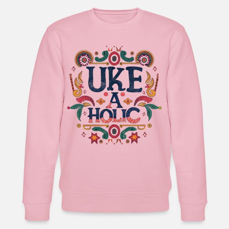 Uke-aholic - Stanley/Stella Unisex Bio-Sweatshirt CHANGER  - Hellrosa