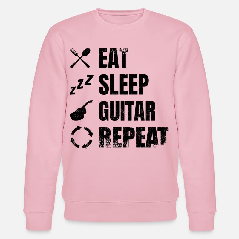 Routine quotidienne du guitariste - Sweat bio CHANGER Stanley/Stella Unisexe - rose pâle