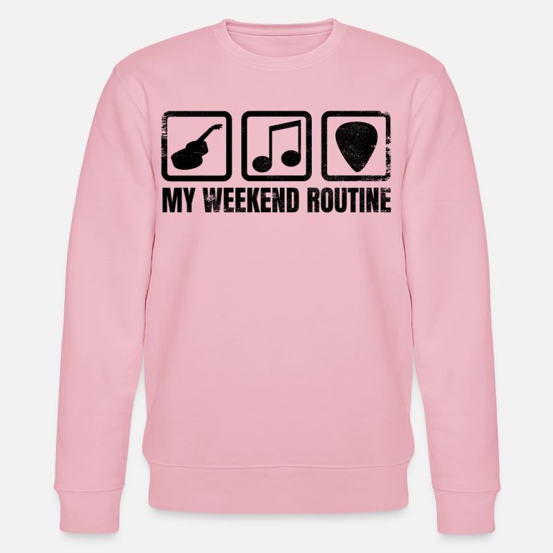 Meine Wochenendroutine - Stanley/Stella Unisex Bio-Sweatshirt CHANGER  - Hellrosa