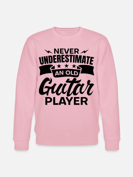 Old Guitarist - Stanley/Stella CHANGER Unisex Organic Sweatshirt - cotton pink
