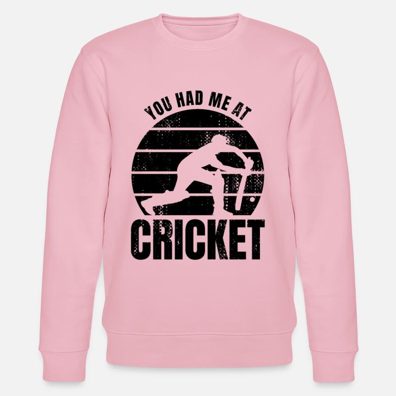Tu m’as eu au cricket - Sweat bio CHANGER Stanley/Stella Unisexe - rose pâle