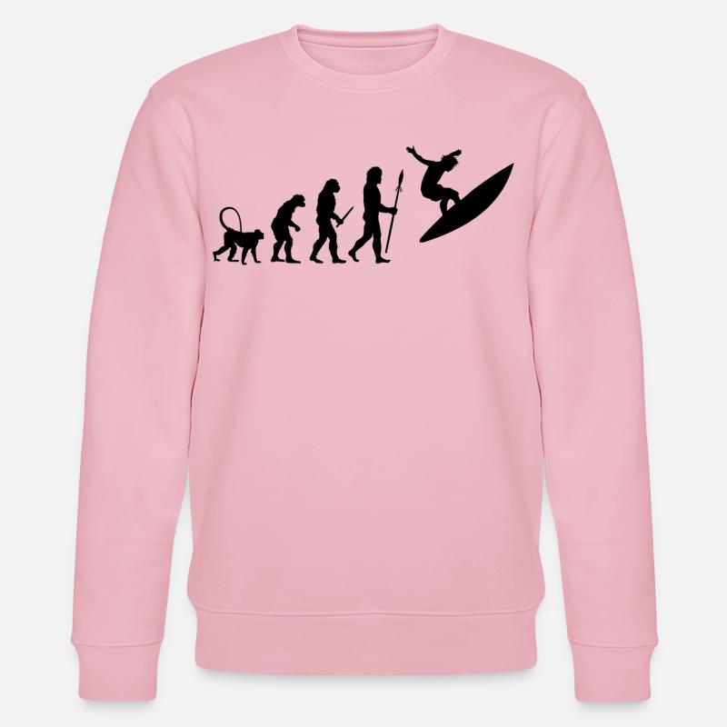 Entwicklung eines Surfers - Stanley/Stella Unisex Bio-Sweatshirt CHANGER  - Hellrosa